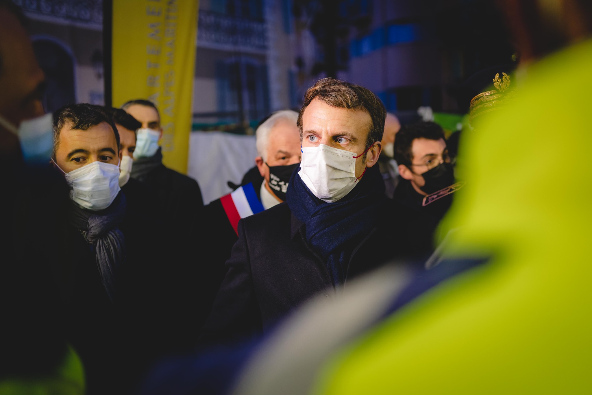 Déplacement du Président de la République Emmanuel Macron à Nice et Tende — photo 7
